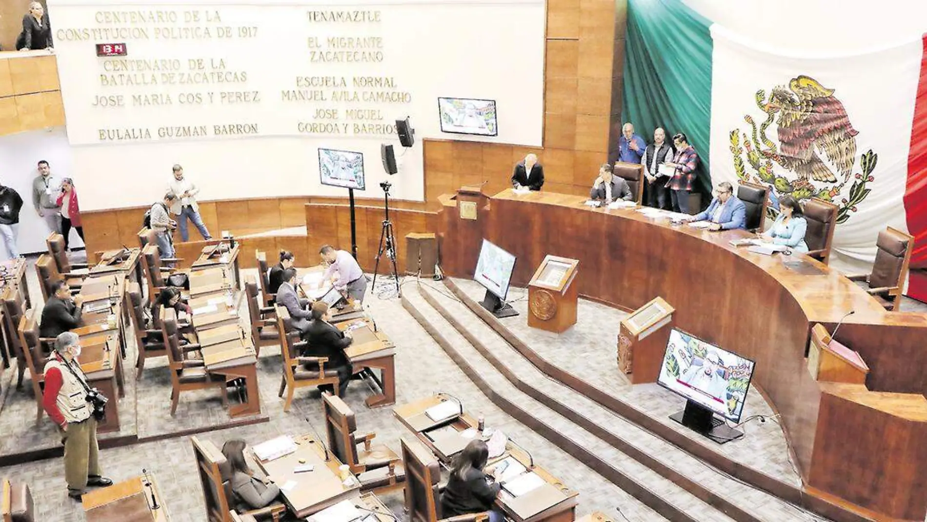 Salón de plenos del Congreso del Estado